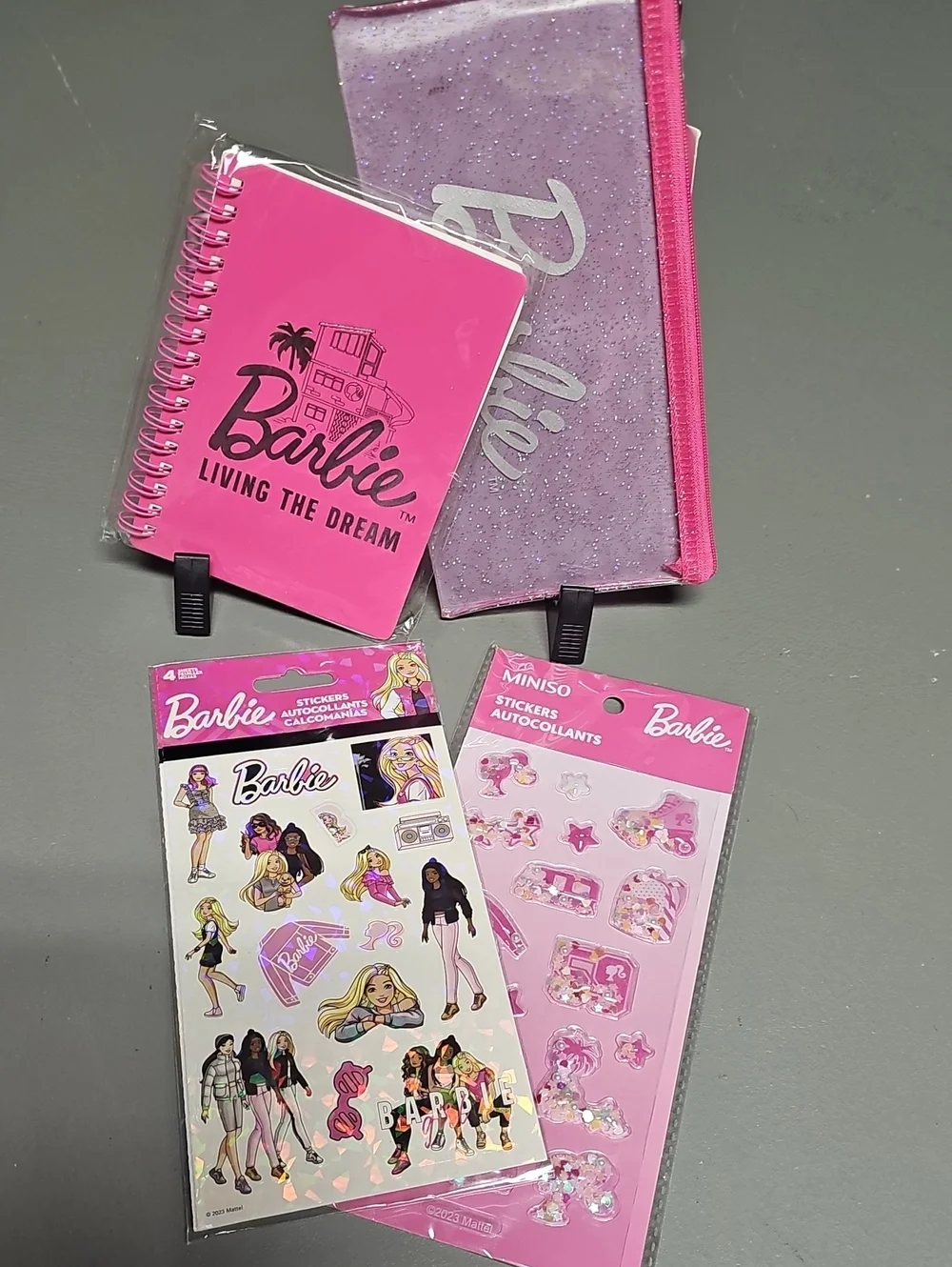 Barbie Back-to-School Stationary Bundle Set Pink Living The Dream NWT